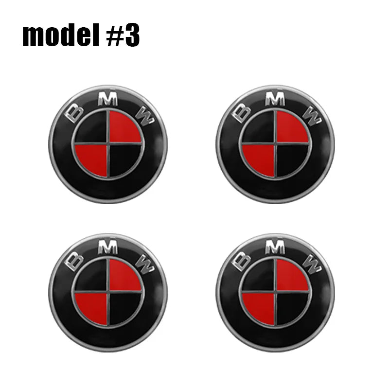 4Pcs 56mm 60mm 65mm Car Wheel Tire Center Emblem Decal For BMW M E90 E60 E46 E39 F10 E87 X3 X4 X1 G30 G20 Cover Hub Caps Sticker