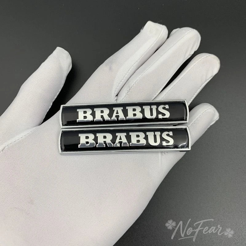 3D Metal Logo Emblem Badge Stickers For Brabus smart w204 w205 GLC G63 G65 W463 G500 G350 CLA w464 w221 w213 w206 w212 GLS