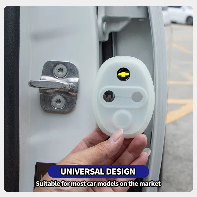 Silicone Car Door Protector - Shockproof, Mute, Dustproof For Chevrolet Silverado Impala Malibu Equinox Cruze Camaro Spark Aveo