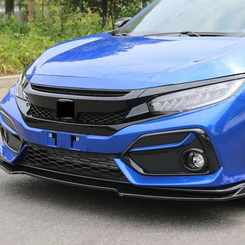 For Honda Civic 10th Gen 2016-2021 Front Grille Racing Grill Net Car Grid Splitter Upper Bumper Hood Mesh Grills