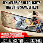 Professional Car Headlight Restorer - Removes Scratches and Blur, Restores Bulb Brightness, Expands Visibility, Suitable for Front and Rear Vehicle Lighting, Car Headlight Repair Fluid - Anti-Yellowing/Scratch/Fogging and Oxi