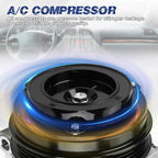 For Chevrolet GMC Silverado Sierra Express Cadillac AC Compressor + Clutch