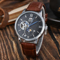 Mechanical Unisex Automatic World Time Full Function Leather Strap Water Resistant Shockproof Star Orient Series