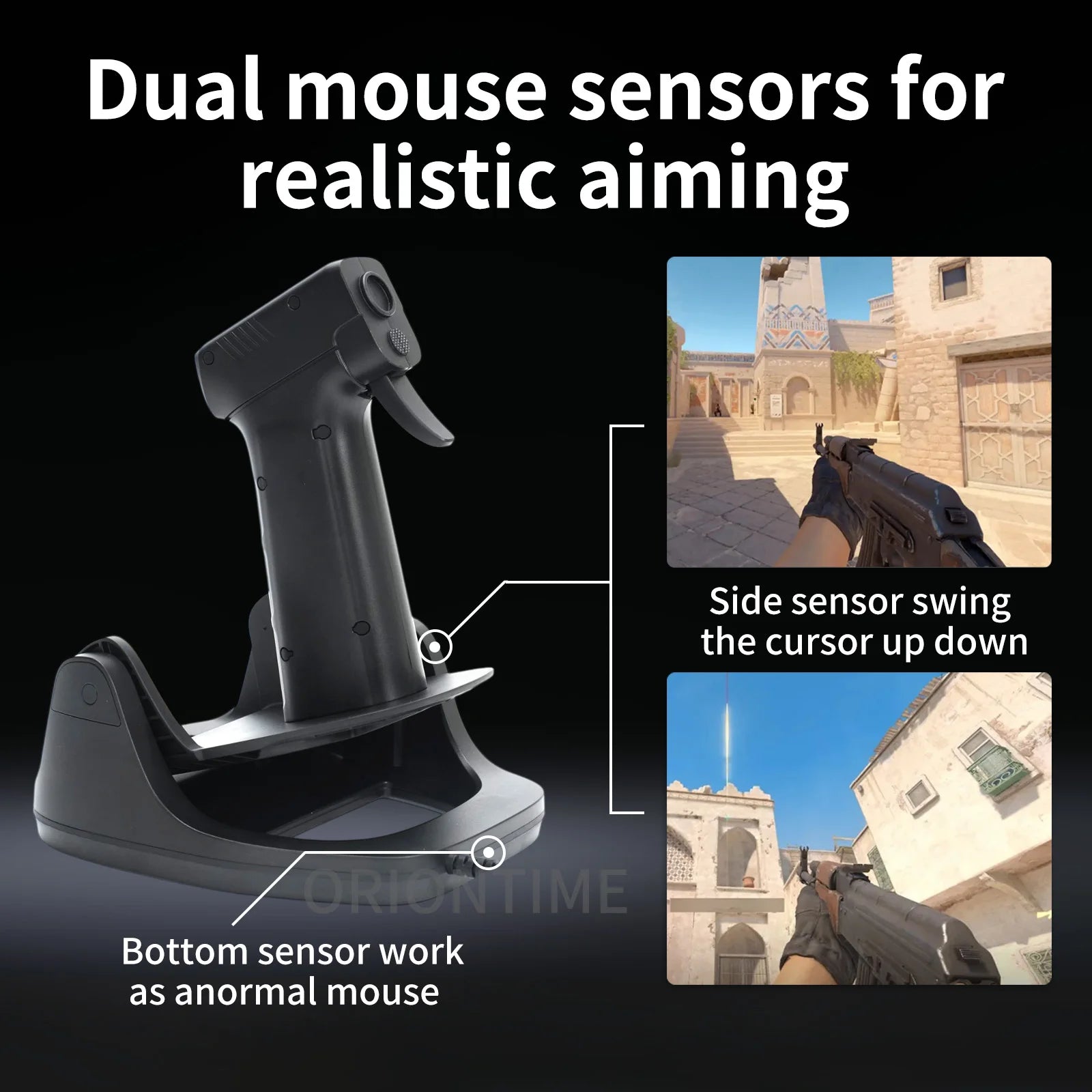 Ratón L25A, ratón de pistola OrionTime FPS, mango de pistola de juego, periféricos con cable, accesorios personalizados para jugadores, ratón para juegos