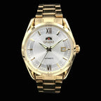 Orient Double Lion Classic Watch Series Gold - Tone Stainless Steel Automatic Mechanical Wristwatch Brand New Top Men's Watch