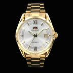 Orient Double Lion Classic Watch Series Gold - Tone Stainless Steel Automatic Mechanical Wristwatch Brand New Top Men's Watch