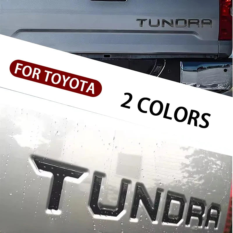 NEW 3D ABS Car Trunk Badge Letters Sticker for  Toyota Corolla Camry Yaris CHR Rav4 Avensis Auris Auto Accessories Highlander