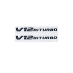 Universal V8 BITURBO 4MATIC+ Car Fender Emblem Badge for Mercedes Benz W220 W201 W222 W204 W176 W124 W212 W213 W177 - Vehicle Ac