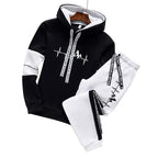Mens Tracksuit Casual Classic Hooded Sweatshirt Jogging Clothing High Quality Simplicity Versatile Printing Tops Pants Suit