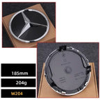 Car Front Grille Emblem Star Badge  Logo Chrome black Silver 3D Mirror Mercedes Benz W205 W204 W253 W213 W206 W166 gle VVVglc