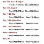 Front Rear Car Logo for Honda Accord Civic Inspire 10th City Crider CR-V Envix Steering Wheel Cover Sticker Decoration 3PCS