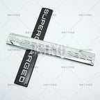 Car Styling Supercharged 3D ABS Adhesive Emblem Rear Trunk Badge Fender Sticker Car Body Decal Auto Accessory