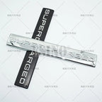 Car Styling Supercharged 3D ABS Adhesive Emblem Rear Trunk Badge Fender Sticker Car Body Decal Auto Accessory