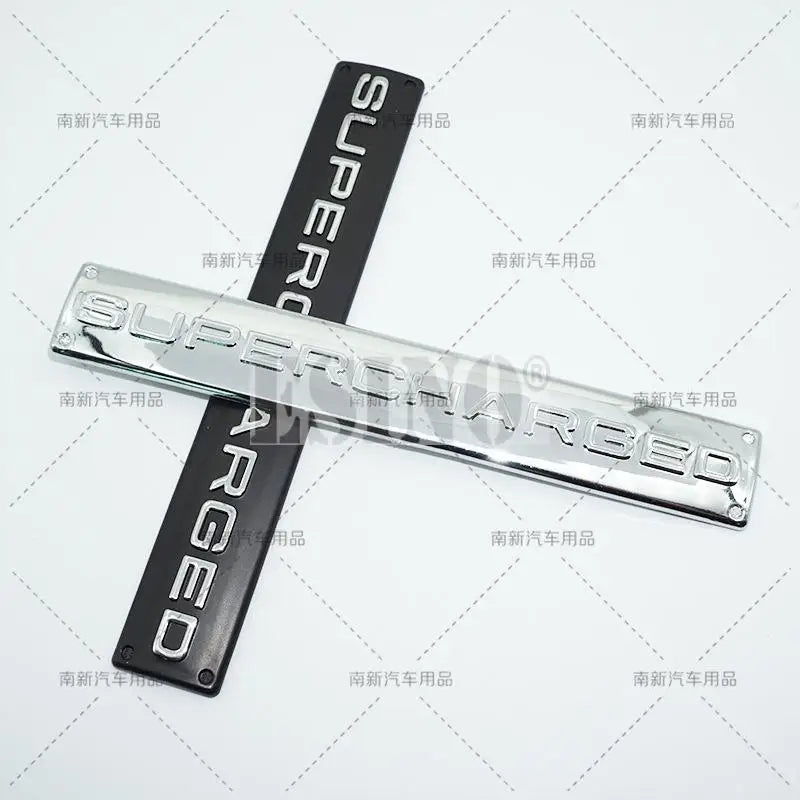 Car Styling Supercharged 3D ABS Adhesive Emblem Rear Trunk Badge Fender Sticker Car Body Decal Auto Accessory