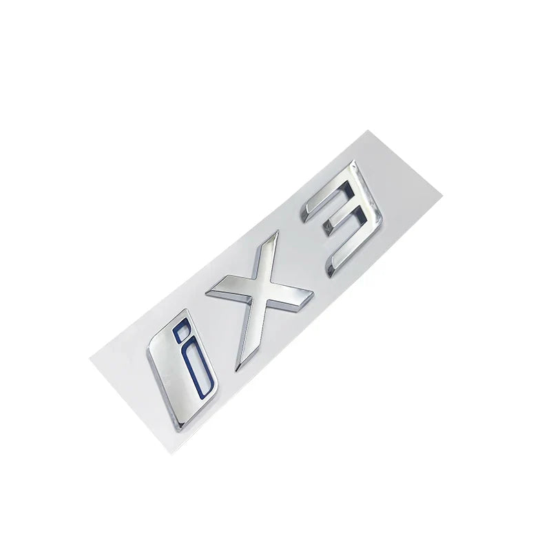 New Rear Trunk Emblem iX i3 i4 i7 iX3 iX4 iX7 Letters Sticker for BMW X1 X3 X4 X5 X7 Car Badge Decal Auto Exterior Accessories