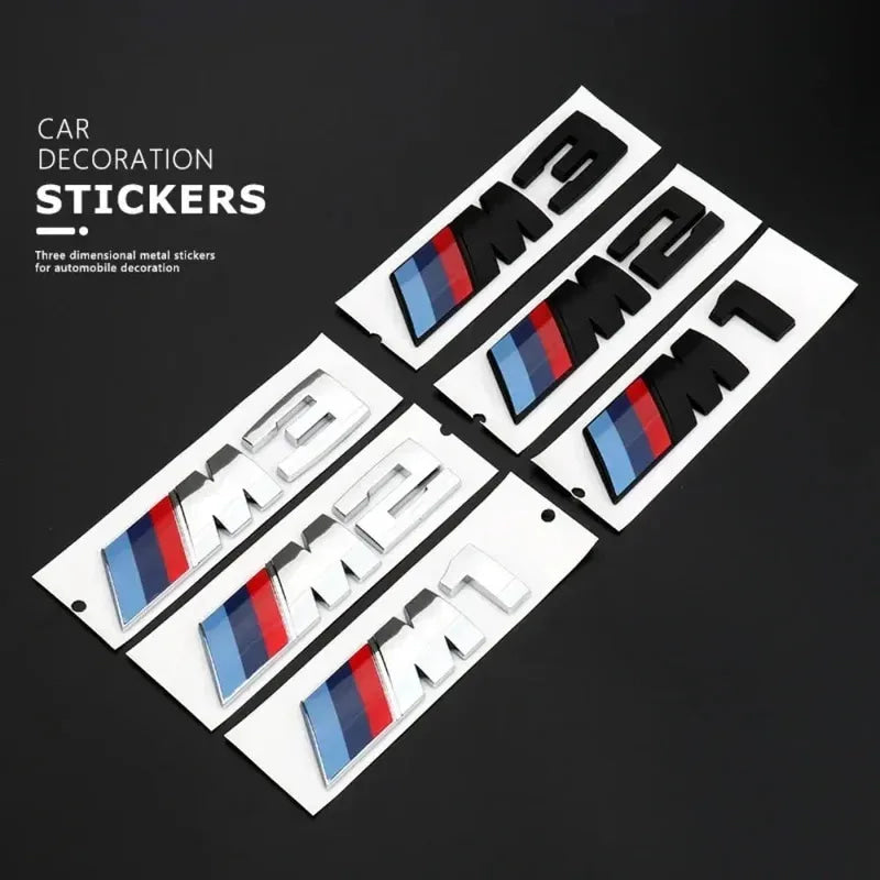 Original Car Size 3D Rear Trunk Emblem BMW F10 F20 F30 E90 F80 F87 X1 X2 X3 X4 X5m X6m M2 M3 M4 M5 M6Badge Car Stickers Logo