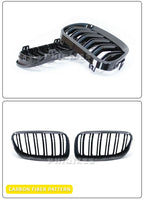 2Pcs Car Style Black Front Kidney Double Slat Grill Grille for-BMW E92 E93 3-Series 328I 335I Coupe LCI 2010-2013