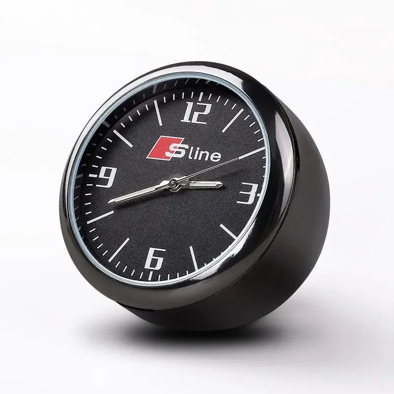 1pc Car Mini Clock Quartz Clock  Night For Audi  Sline A3 A4 A5 A6 A6L A7 A8 Q3 Q5 Q7 S3 S4 S5 RS3 Sticker
