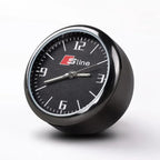 1pc Car Mini Clock Quartz Clock  Night For Audi  Sline A3 A4 A5 A6 A6L A7 A8 Q3 Q5 Q7 S3 S4 S5 RS3 Sticker