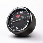 1pc Car Mini Clock Quartz Clock  Night For Audi  Sline A3 A4 A5 A6 A6L A7 A8 Q3 Q5 Q7 S3 S4 S5 RS3 Sticker