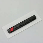 For AUDI S3 2010-2020 Car Front Grille Replace Emblem ABS Glossy Black Rear Badge Modified Sticker 4Ring Logo Sline Decoration