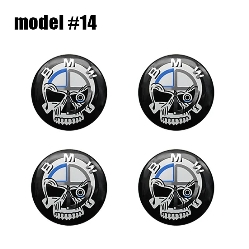 4Pc 56mm 60mm 65mm Car Wheel Center Hub Cap Rim Cover Stickers For BMW E36 E39 E46 E60 E90 E90 F01 F10 F30 G01 G20 G21 G30 G11 M