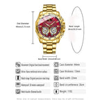 BINBOND Luxury Men Quartz Watches Fashion Concept Decorative Dial Casual Military Sports Wristwatch Waterproof Men's Clock