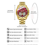 BINBOND Luxury Men Quartz Watches Fashion Concept Decorative Dial Casual Military Sports Wristwatch Waterproof Men's Clock