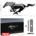 3D Metal Car Front Grille Emblem Logo Rear Trunk Badge Sticker For Ford Mustang Fiesta Focus Ranger Smax Kuga Mondeo Accessories
