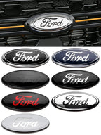 Ford Metal Full Size Front Rear Markings Car Logo For Focus Mondeo Ranger Fiesta Front Rear Trunk Emblem Metal Cover Sticker