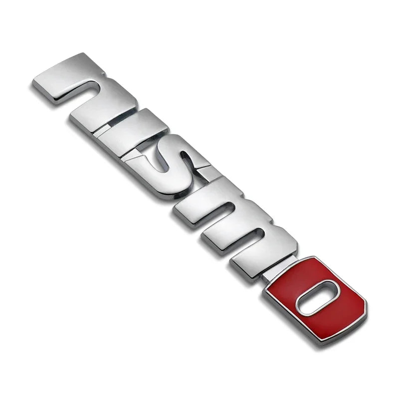 1Pcs Nismo Car Front Grille Car Emblem Badge Sticker Rear Trunk Decals for Nissan Nismo 370Z GTR Almera Tiida Juke Qashqai 350Z