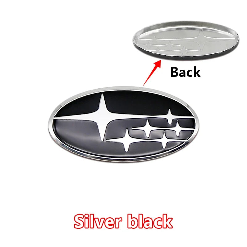 For Subaru Forester Outback Legacy Impreza STI BRZ Auto  1PC 58x30mm ABS Car Steering Wheel Center Emblem Badge Decal