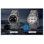 BERNY Full Titanium Watches for Men Super Luminous Sapphire Sports Field Quartz Men's Watch VH31 Wristwatch 5ATM Easy Read
