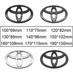 3D Car logo series Front Head Grill Hood Bonnet Emblem Rear Tail Bumper Trunk Badge For Toyota Corolla Camry RAV4 Hilux Yaris