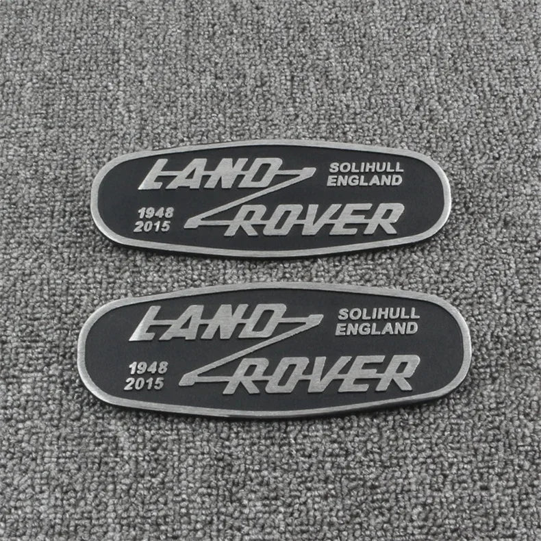 3D Metal Car Front Grille Emblem for Land Rover SOLIHULL ENGLAND Logo Sticker Defender 2015 Auto Badge Decoration Accessories