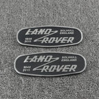 3D Metal Car Front Grille Emblem for Land Rover SOLIHULL ENGLAND Logo Sticker Defender 2015 Auto Badge Decoration Accessories