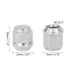 X Autohaux 4PCS Car Wheel Nut Caps Screw Bulge Acorn Cone Racing Bolt Head Cover Anti-Theft Lug Nuts Bolts M12/14x1.5 M12x1.25