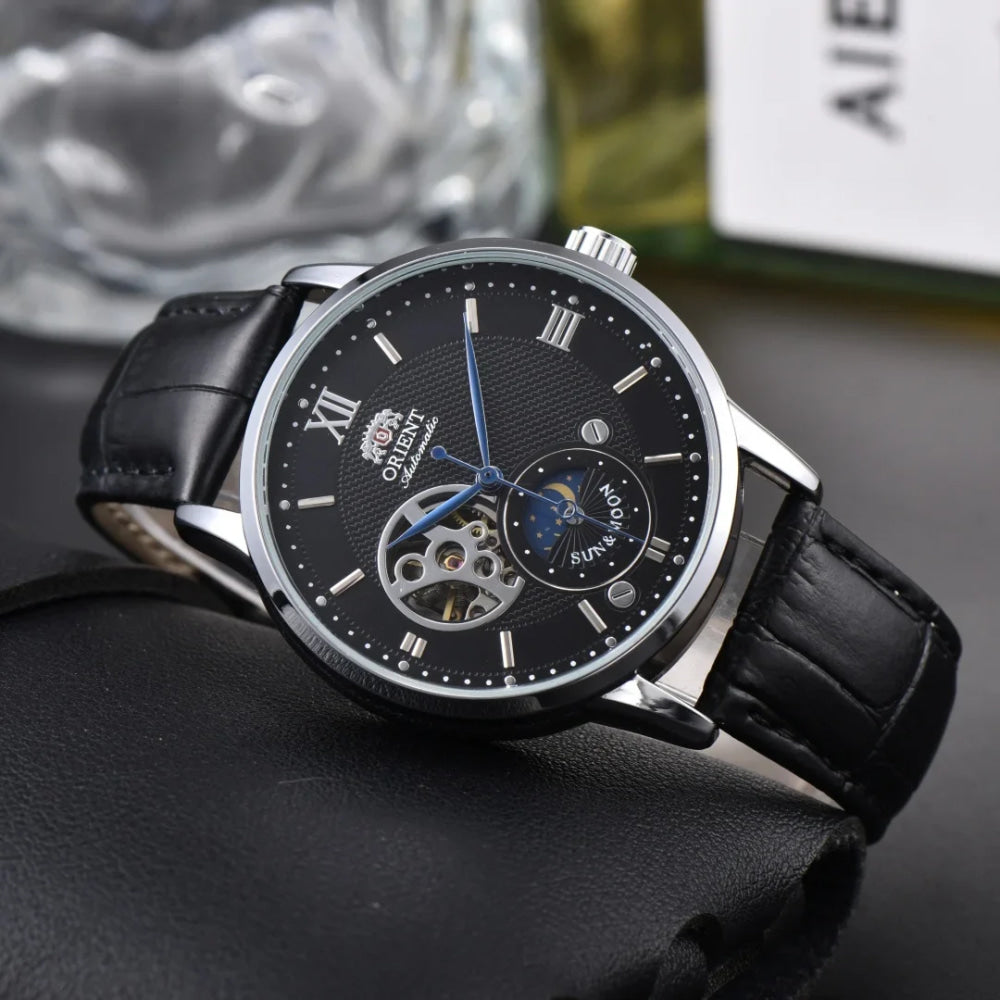 Mechanical Movement Unisex Watch Full Functionality World Time Ultra-Thin Orient Series