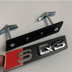 1Pc Audi Car Grill Badge Front Emblem for Audi Sticker S5 S6 S7 S8 RS3 RS4 RS5 RS6 RS7 RS8 SQ3 SQ5 Auto Modification Accessories
