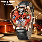 PINDU Design 2025 NEW Men Watch Diamond TourbillionTop Brand Luxury Astronomia Quartz Watch Men sapphire glass waterproof Watch