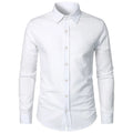 Cotton Linen Shirt for Men Slim Fit Tops Long Sleeve Bussiness Shirt Spring Autumn Casual Formal Men's Shirts