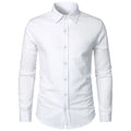 Cotton Linen Shirt for Men Slim Fit Tops Long Sleeve Bussiness Shirt Spring Autumn Casual Formal Men's Shirts