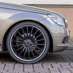 4 PCS 56mm 60mm 65mm Suitable for Mercedes Benz AMG Class W206 W205 W203 GLC Car Hub Cap Center Sticker Logo Badge Sticker