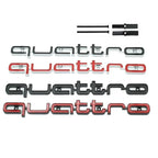 1Pc Audi Quattro Front Grille Emblem 3D ABS Car Emblem Sticks For A3 A4 A5 A6 A6L A8 Q3 Q5 Q7 S3 S4 S5 RS3 RS4 RS6 Accessories