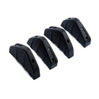 4pcs Universal Carbon Fiber Car Modified Rear Bumper Diffuser Spoiler Black Red ABS Rear Bumper Lip Diffuser Anti-collision