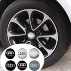 4Pc 56mm Car Wheel Center Hub Cap Rim Cover Emblem Stickers For Audi sline Rs A4 B7 B8 B9 A3 8P 8L 8V A5 A6 C6 C5 C7 A1 A7 A8 Q2