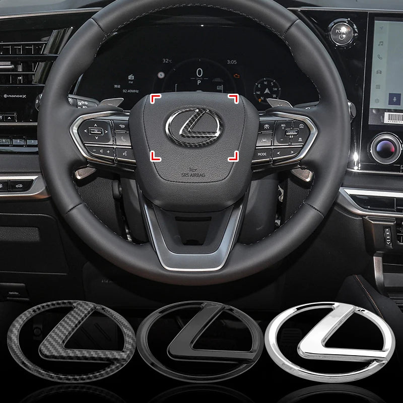 Car Steering Wheel Sticker Badge Decoration Auto Accessories For  CT200H ES350 GX460 470 IS250 LS460 NX300 RX300 350 450H NX RX