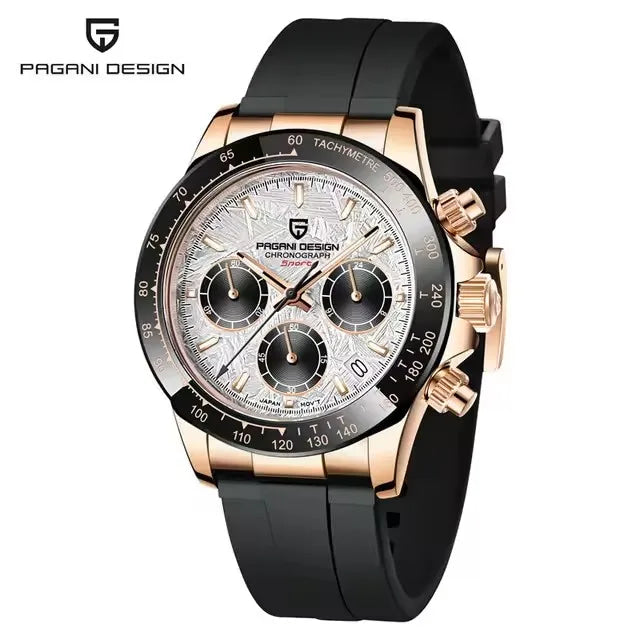 40mm New V2 PAGANI DESIGN Classic fashion Men Quartz Watches Sapphire Retro Chronograph Stainless Steel Waterproof Watch for Men