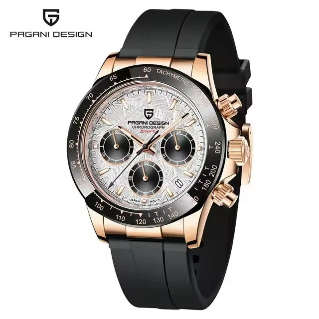 40mm New V2 PAGANI DESIGN Classic fashion Men Quartz Watches Sapphire Retro Chronograph Stainless Steel Waterproof Watch for Men