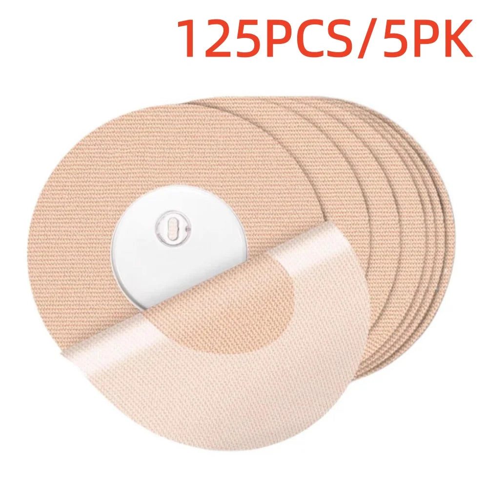 Blood glucose meter sensors Libre 2/3, Waterproof Patches, Hypoallergenic & Latex-Free No Glue in Center, 25PCS/Pk
